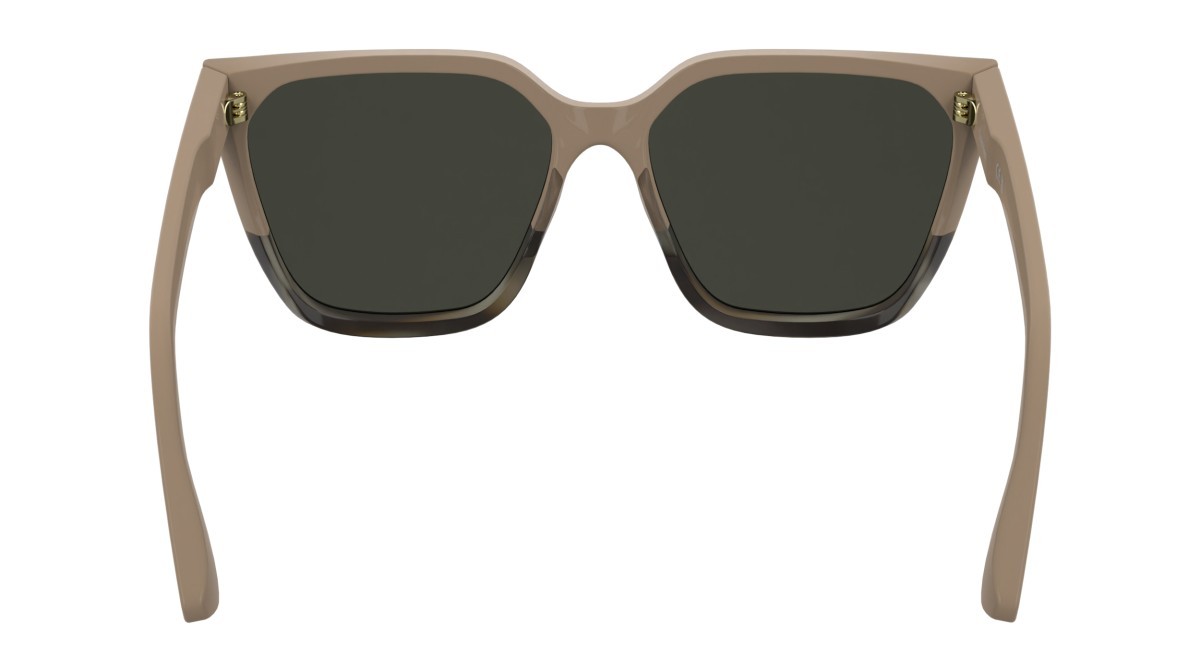 Sunglasses Calvin Klein CK25500S (602) color rose/horn rose shape rectangle lenses solid warm smoke