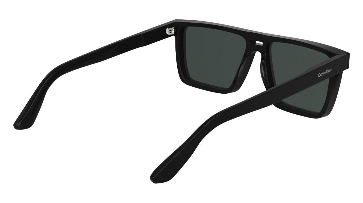 Sunglasses Calvin Klein CK25501S (001) color black shape rectangle lenses solid grey