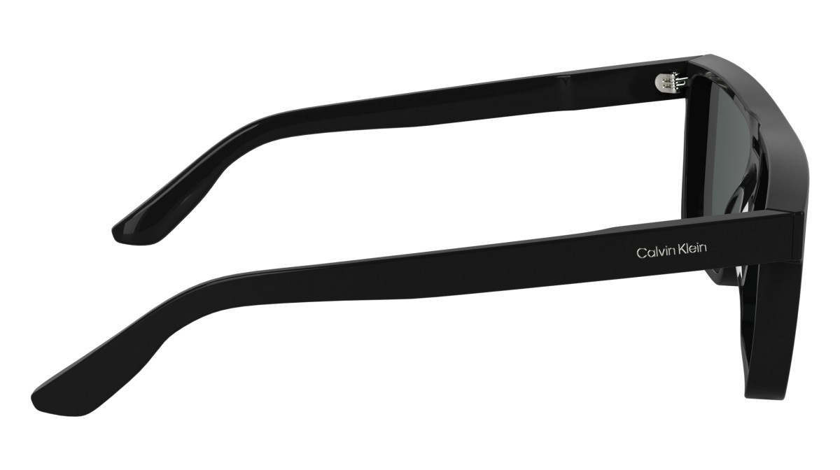 Sunglasses Calvin Klein CK25501S (001) color black shape rectangle lenses solid grey