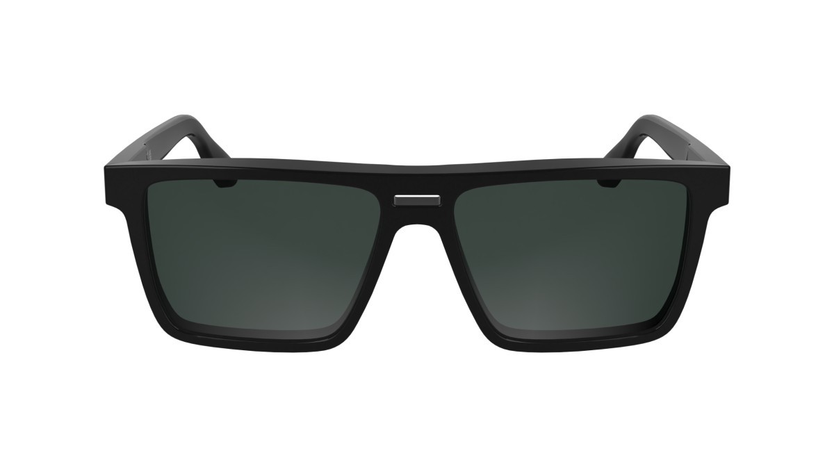 Sunglasses Calvin Klein CK25501S (001) color black shape rectangle lenses solid grey