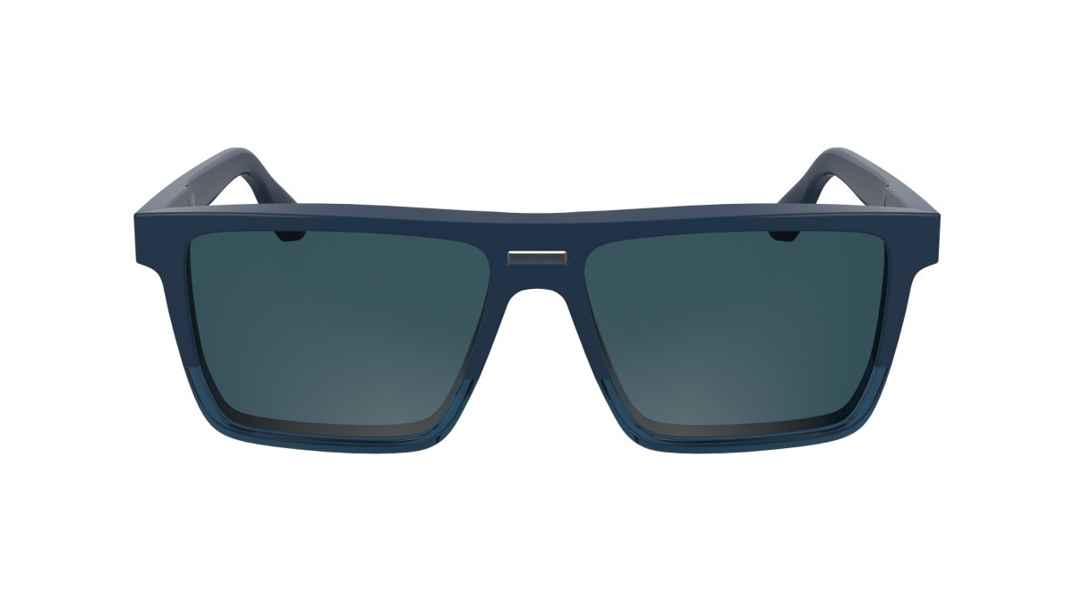 Sunglasses Calvin Klein CK25501S (400) color blue shape rectangle lenses solid blue