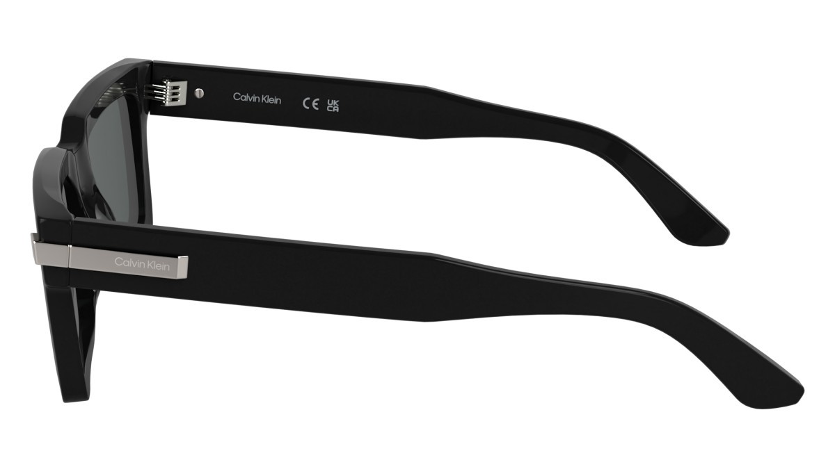 Sunglasses Calvin Klein CK25503S (001) color black shape rectangle lenses solid grey
