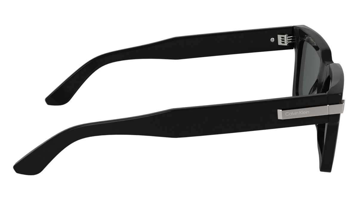 Sunglasses Calvin Klein CK25503S (001) color black shape rectangle lenses solid grey