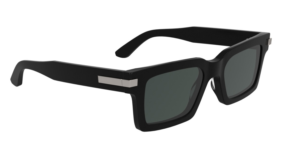 Sunglasses Calvin Klein CK25503S (001) color black shape rectangle lenses solid grey
