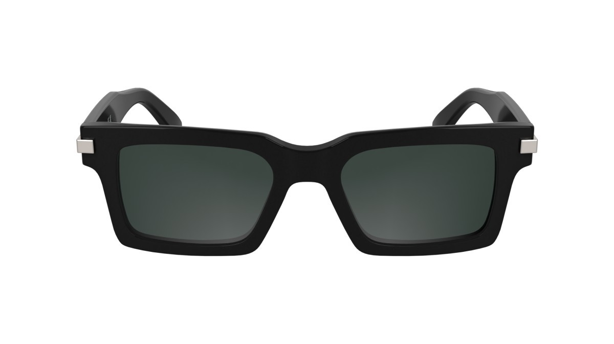 Sunglasses Calvin Klein CK25503S (001) color black shape rectangle lenses solid grey