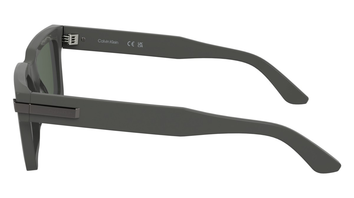 Sunglasses Calvin Klein CK25503S (035) color grey shape rectangle lenses solid dark khaki