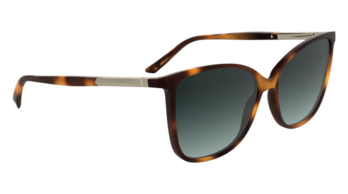 Sunglasses Calvin Klein CK25504S (240) color havana shape butterfly lenses gradient petrol