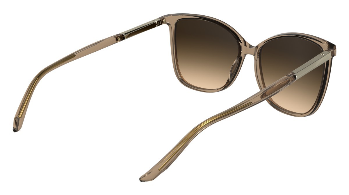 Sunglasses Calvin Klein CK25504S (618) color transparent brick shape butterfly lenses gradient brown