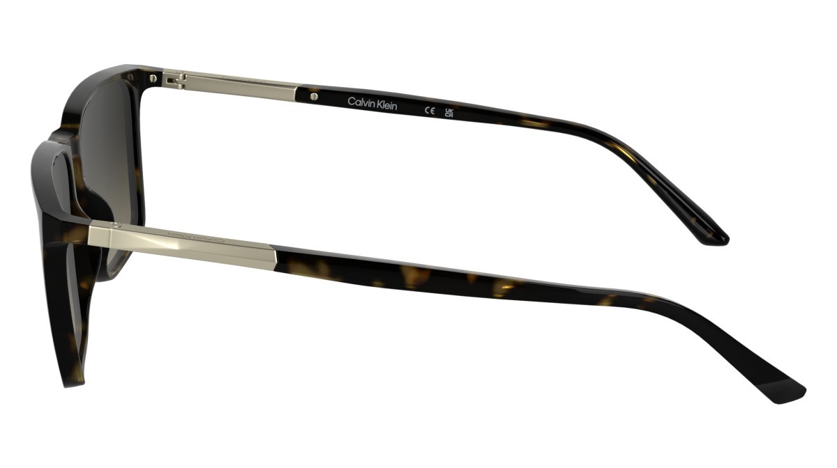Sunglasses Calvin Klein CK25505S (240) color havana shape rectangle lenses gradient brown