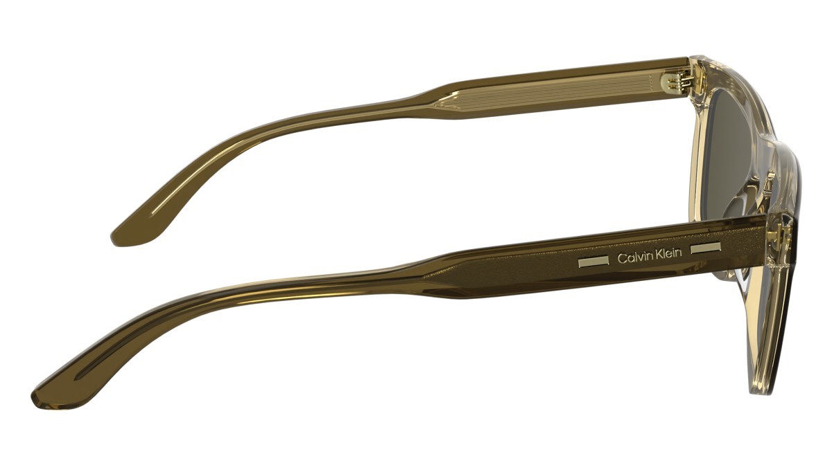 Sunglasses Calvin Klein CK25506S (200) color brown shape rectangle lenses solid brown