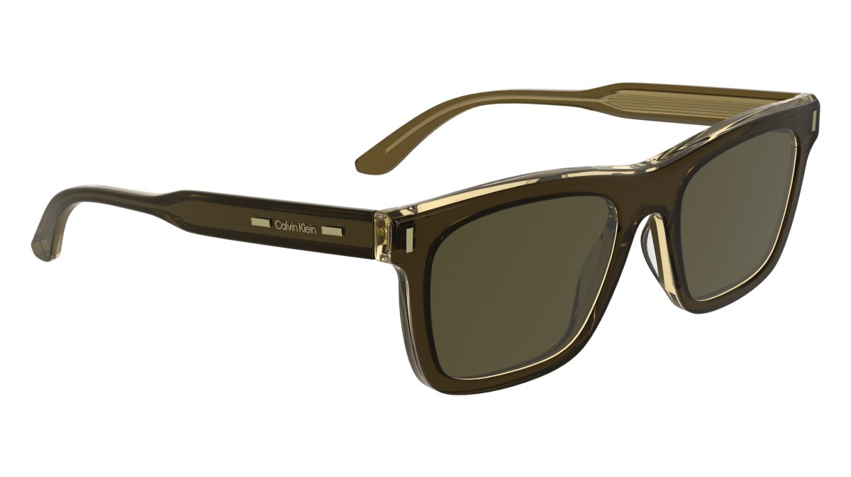 Sunglasses Calvin Klein CK25506S (200) color brown shape rectangle lenses solid brown