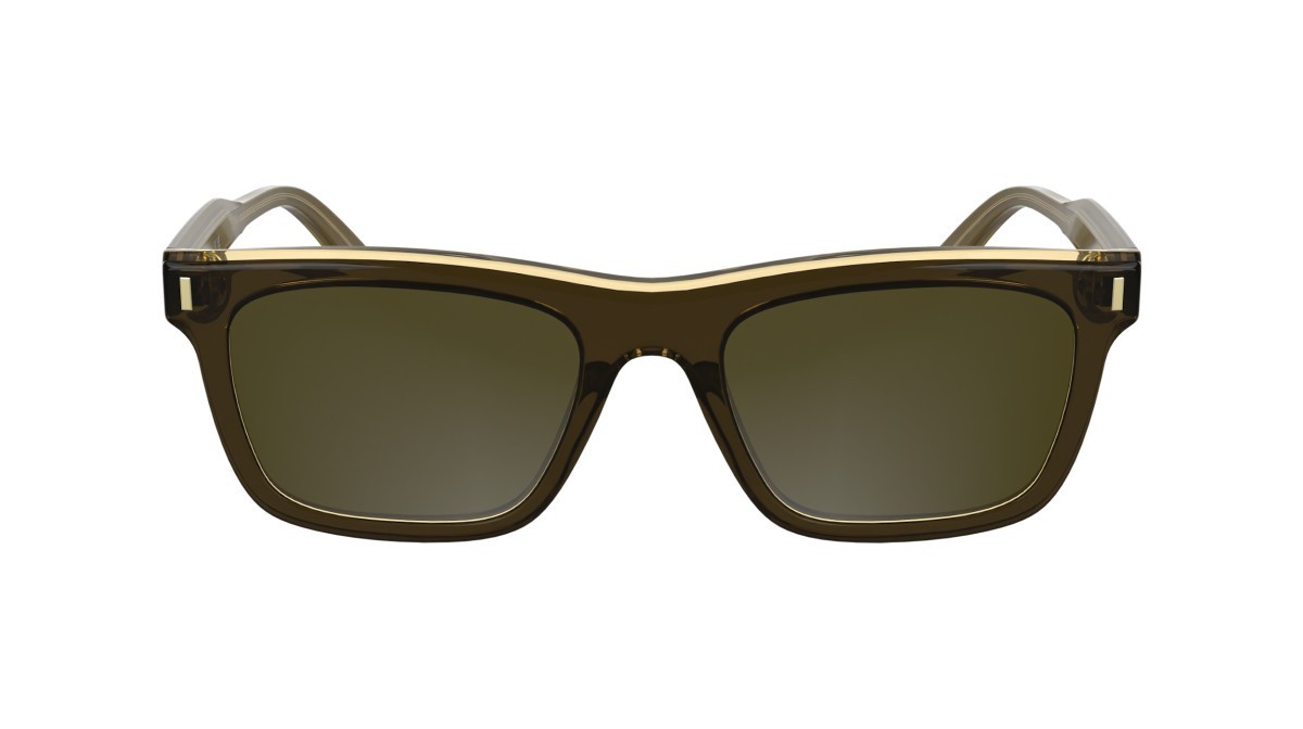 Sunglasses Calvin Klein CK25506S (200) color brown shape rectangle lenses solid brown