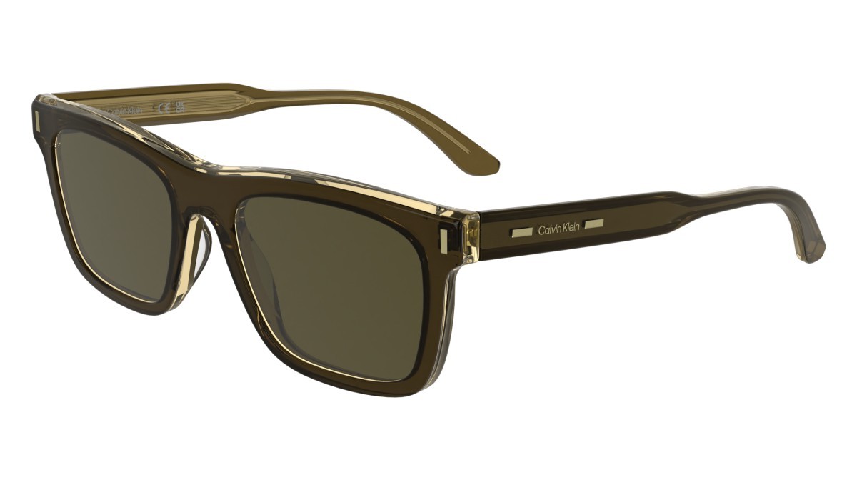Sunglasses Calvin Klein CK25506S (200) color brown shape rectangle lenses solid brown