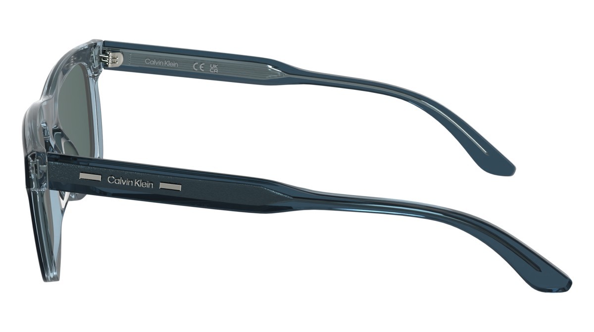 Sunglasses Calvin Klein CK25506S (400) color blue shape rectangle lenses solid blue