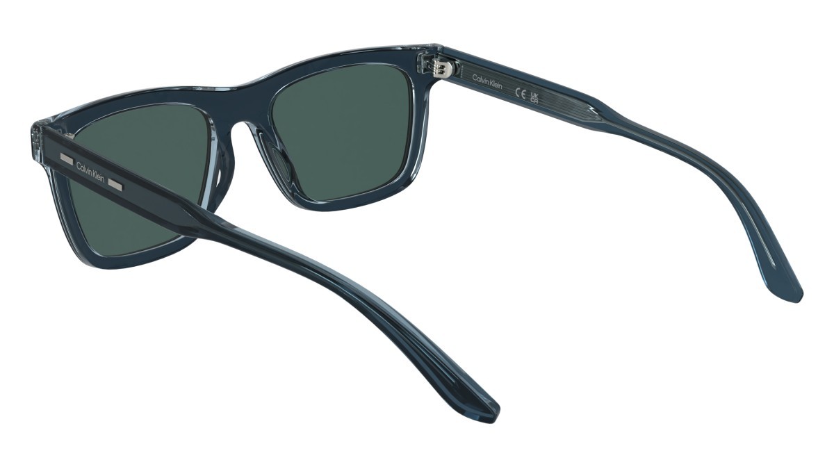 Sunglasses Calvin Klein CK25506S (400) color blue shape rectangle lenses solid blue