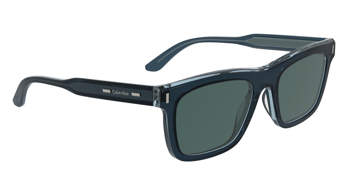 Sunglasses Calvin Klein CK25506S (400) color blue shape rectangle lenses solid blue