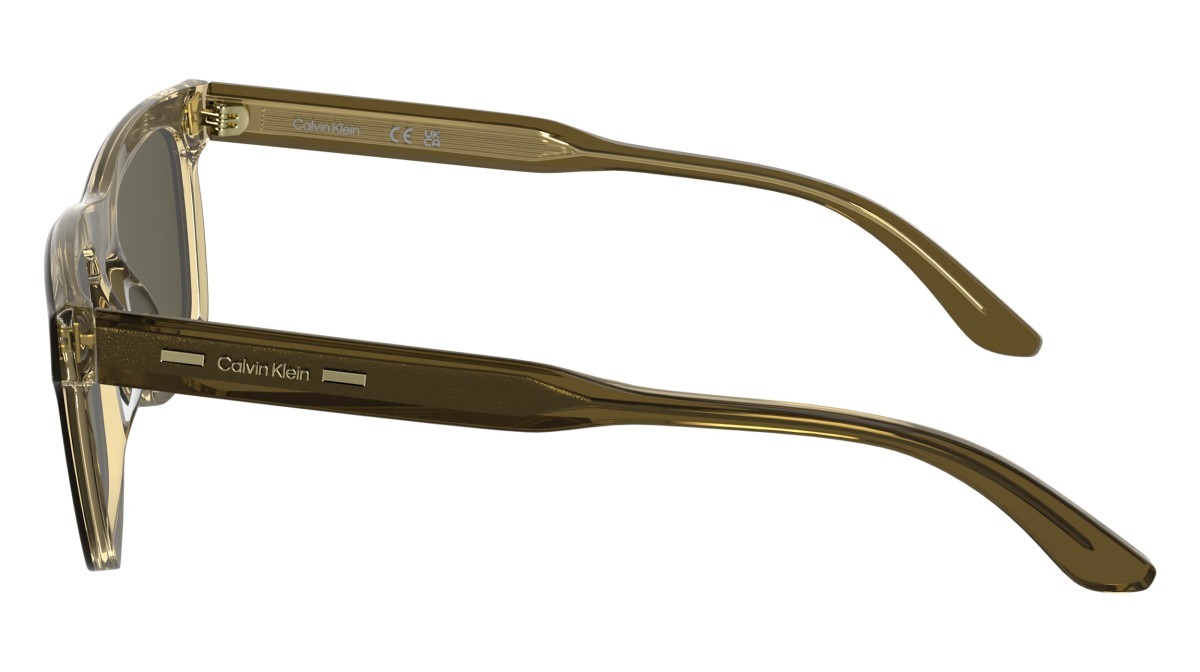 Sunglasses Calvin Klein CK25506S N (200) color brown shape rectangle 