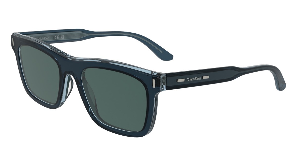 Sunglasses Calvin Klein CK25506S N (400) color blue shape rectangle 