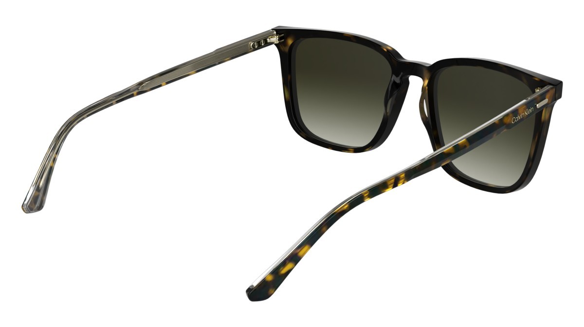 Sunglasses Calvin Klein CK25507S (235) color dark havana shape rectangle lenses gradient brown