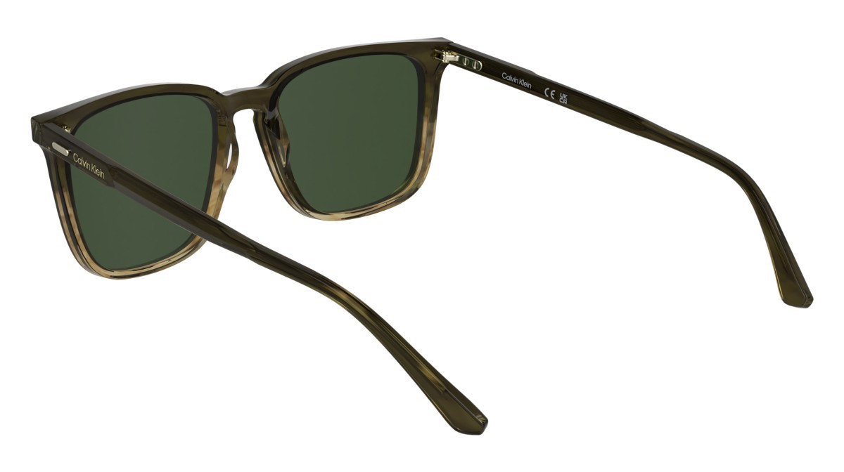Sunglasses Calvin Klein CK25507S N (317) color striped khaki shape rectangle 
