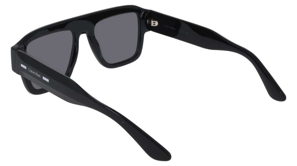 Sunglasses Calvin Klein CK25509S (001) color black shape rectangle lenses solid grey