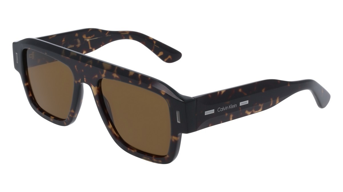 Sunglasses Calvin Klein CK25509S (240) color havana shape rectangle lenses solid brown