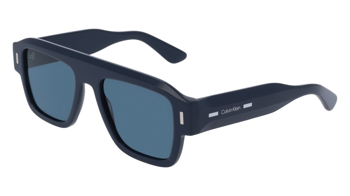 Sunglasses Calvin Klein CK25509S N (400) color blue shape rectangle 