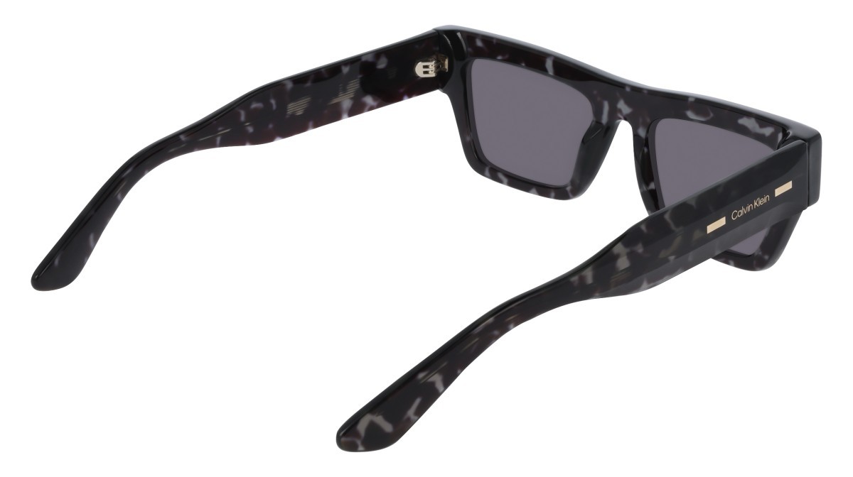 Sunglasses Calvin Klein CK25510S (223) color havana grey shape rectangle lenses solid smoke