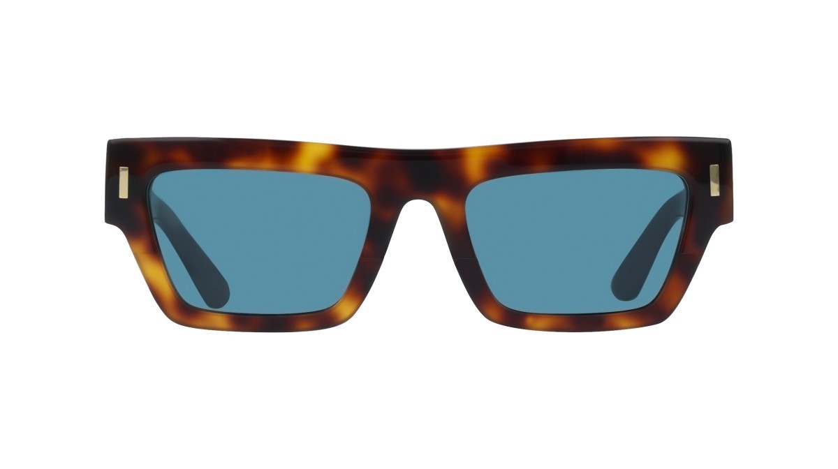 Sonnenbrillen Calvin Klein CK25510S (240) farbe havana form rechteckig gläser solid petrol