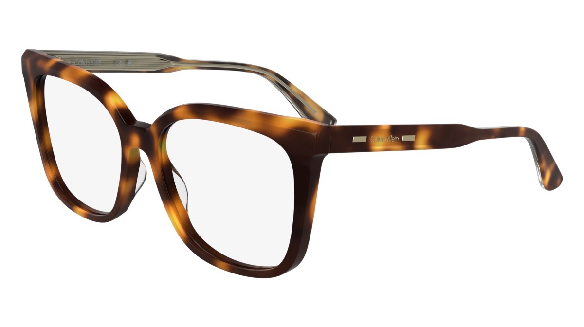Occhiali da vista Calvin Klein CK25511 (240) colore havana forma rettangolare lenti colore - 2
