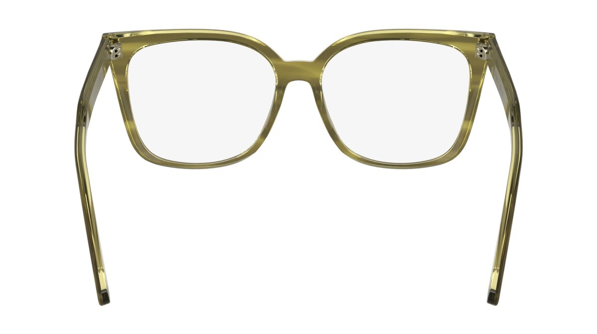 Eyeglasses Calvin Klein CK25511 (317) color striped khaki shape rectangle lenses colore - 3