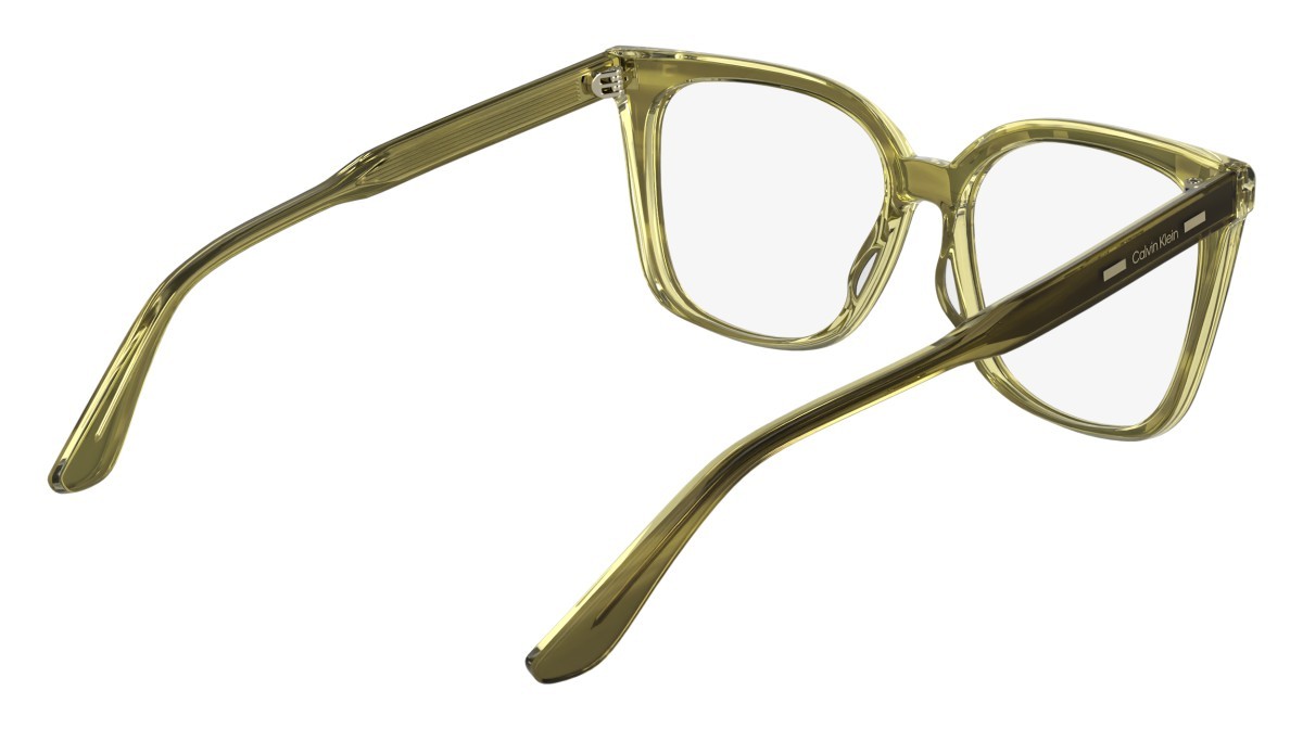 Eyeglasses Calvin Klein CK25511 (317) color striped khaki shape rectangle lenses colore - 3