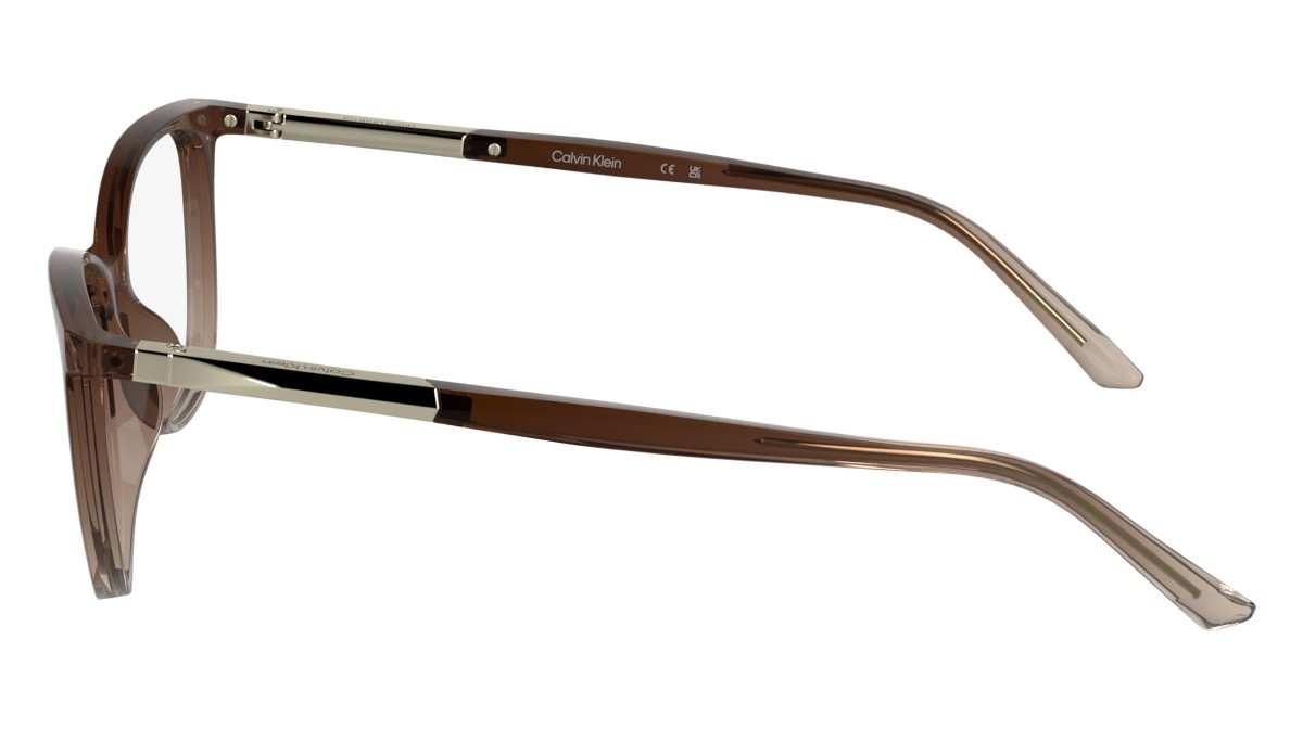 Eyeglasses Calvin Klein CK25512 (205) color transparent brown/rose shape cat eye lenses colore - 4