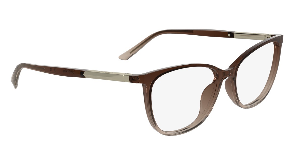 Eyeglasses Calvin Klein CK25512 (205) color transparent brown/rose shape cat eye lenses colore - 4