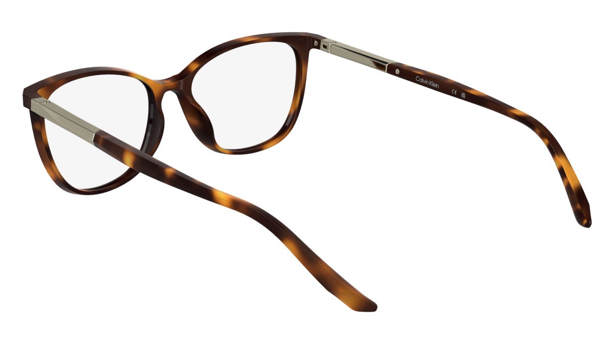 Eyeglasses Calvin Klein CK25512 (240) color havana shape cat eye lenses colore - 2