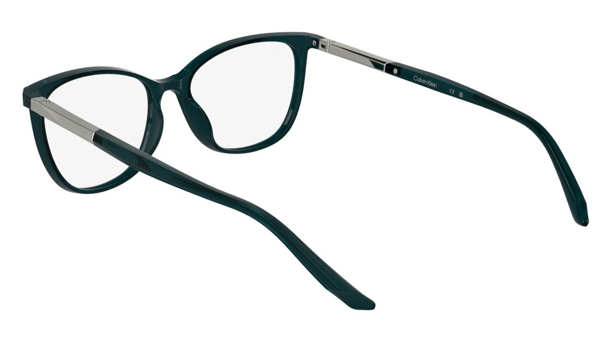 Eyeglasses Calvin Klein CK25512 (432) color transparent petrol shape cat eye lenses colore - 5