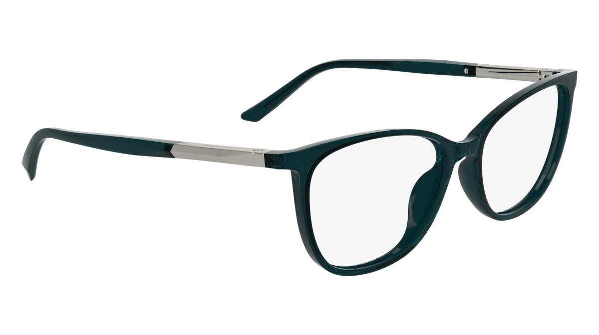Eyeglasses Calvin Klein CK25512 (432) color transparent petrol shape cat eye lenses colore - 5