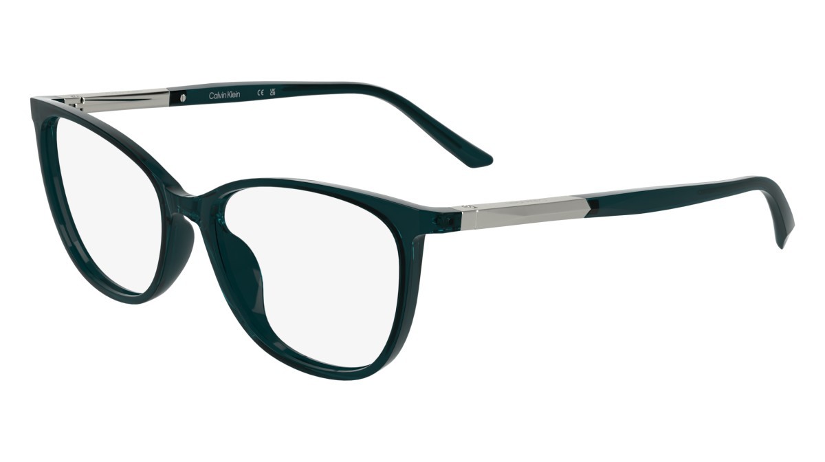 Eyeglasses Calvin Klein CK25512 (432) color transparent petrol shape cat eye lenses colore - 5