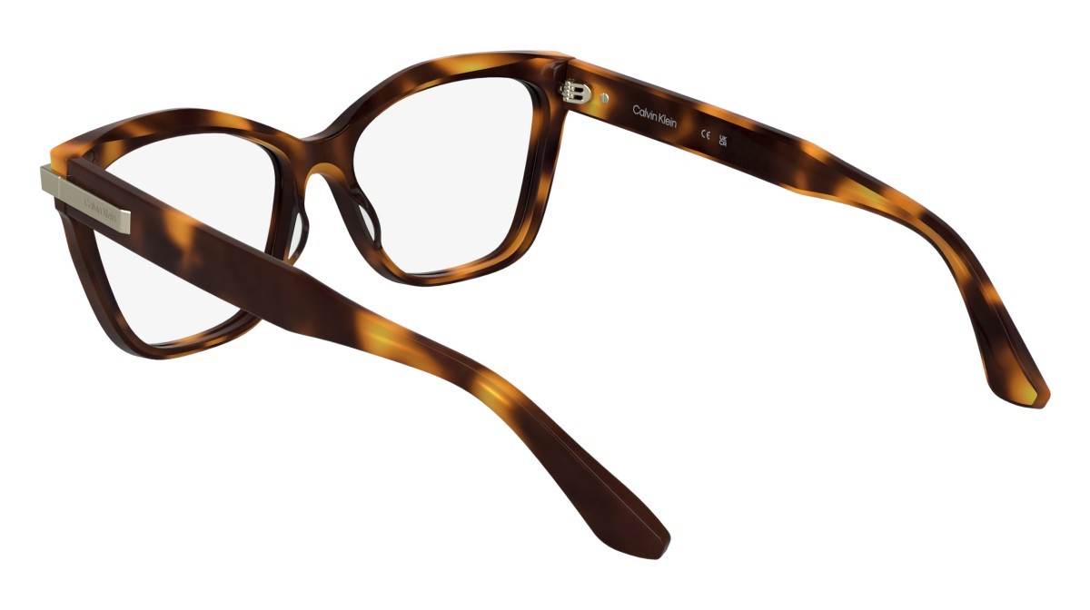 Eyeglasses Calvin Klein CK25513 (240) color havana shape cat eye lenses colore - 2