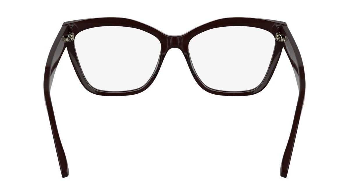 Eyeglasses Calvin Klein CK25513 (605) color opaline burgundy shape cat eye lenses colore - 4