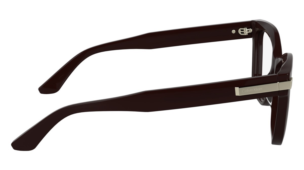Eyeglasses Calvin Klein CK25513 (605) color opaline burgundy shape cat eye lenses colore - 4