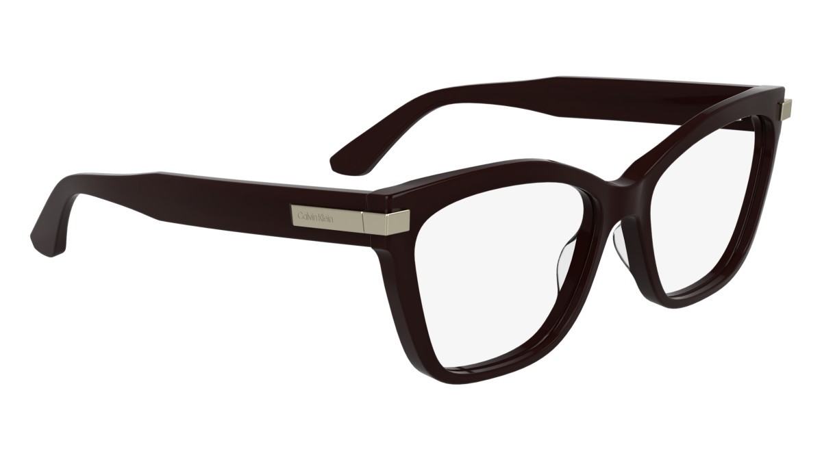 Eyeglasses Calvin Klein CK25513 (605) color opaline burgundy shape cat eye lenses colore - 4