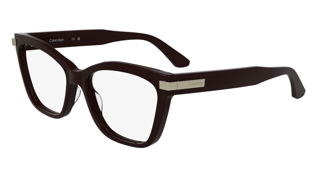 Eyeglasses Calvin Klein CK25513 N (605) color opaline burgundy shape cat eye 