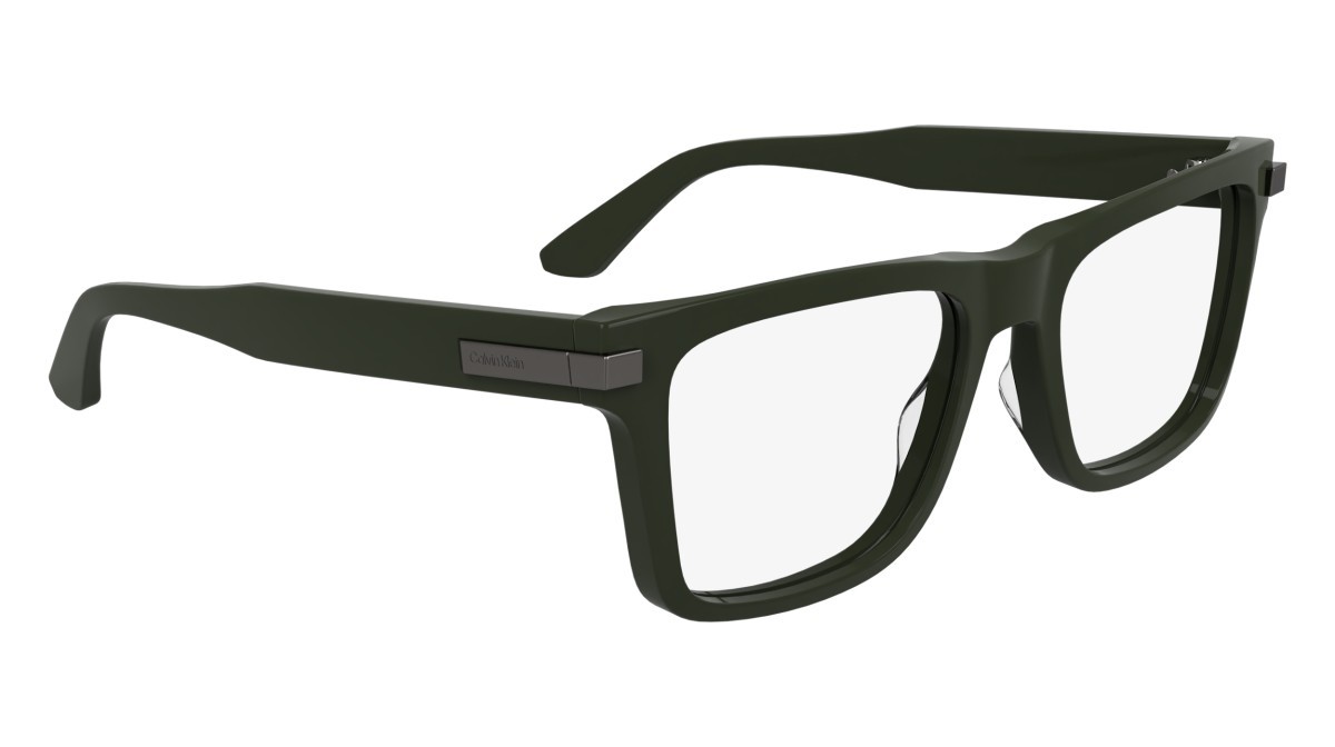 Eyeglasses Calvin Klein CK25514 (330) color khaki shape rectangle lenses colore - 4