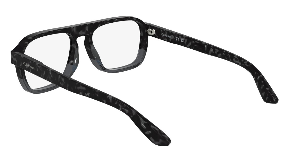 Eyeglasses Calvin Klein CK25515 (223) color havana grey/grey shape aviator lenses colore - 3