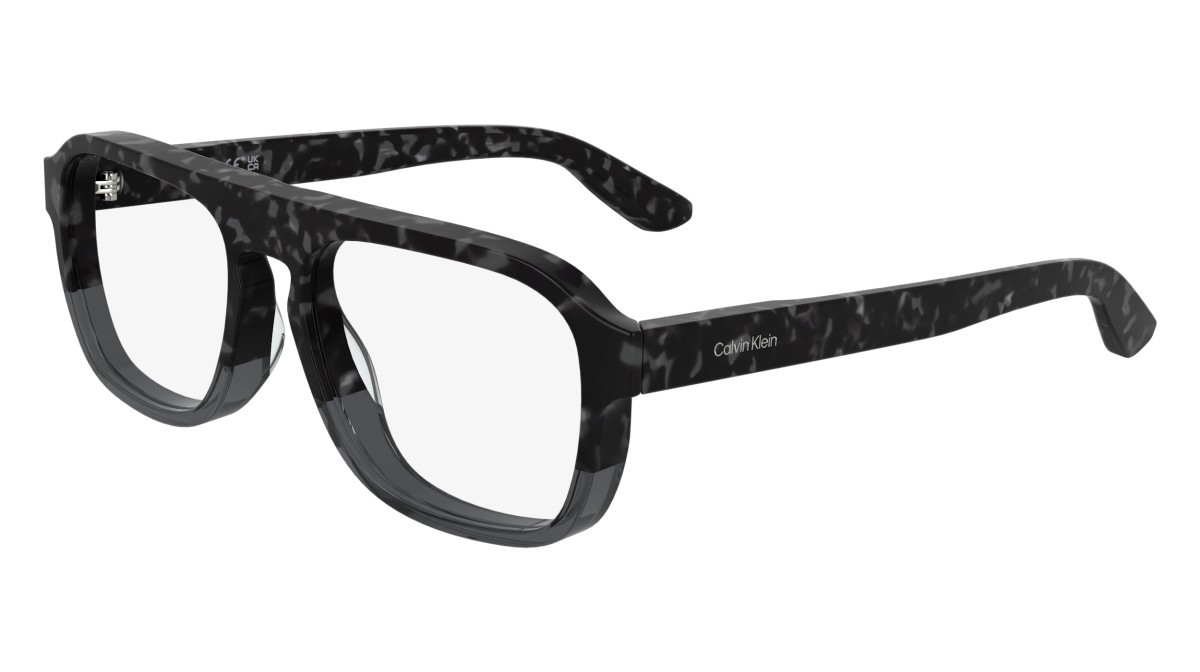 Eyeglasses Calvin Klein CK25515 (223) color havana grey/grey shape aviator lenses colore - 3