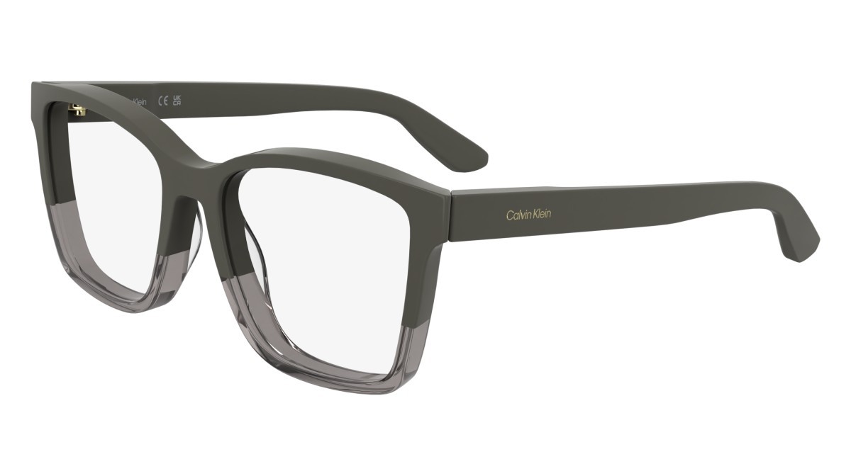 Occhiali da vista Calvin Klein CK25516 (260) colore taupe forma rettangolare lenti colore - 3