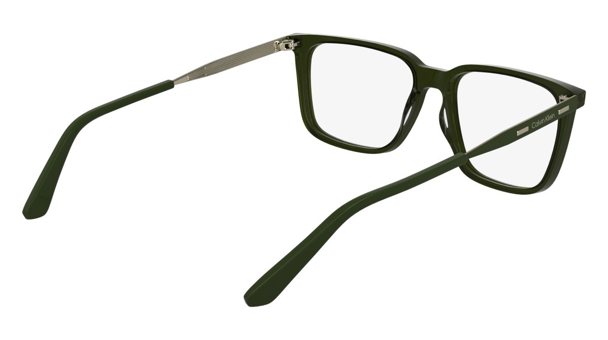 Eyeglasses Calvin Klein CK25517 (330) color transparent khaki shape rectangle lenses colore - 4