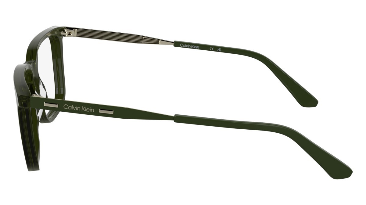 Eyeglasses Calvin Klein CK25517 N (330) color transparent khaki shape rectangle 