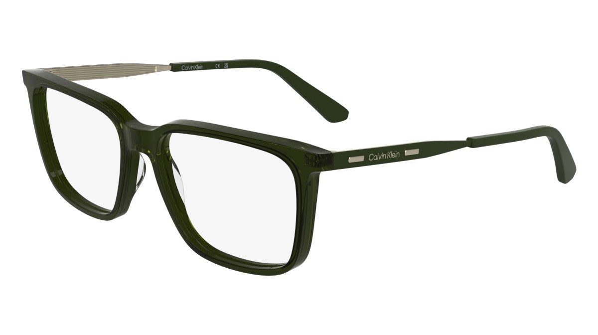 Eyeglasses Calvin Klein CK25517 N (330) color transparent khaki shape rectangle 